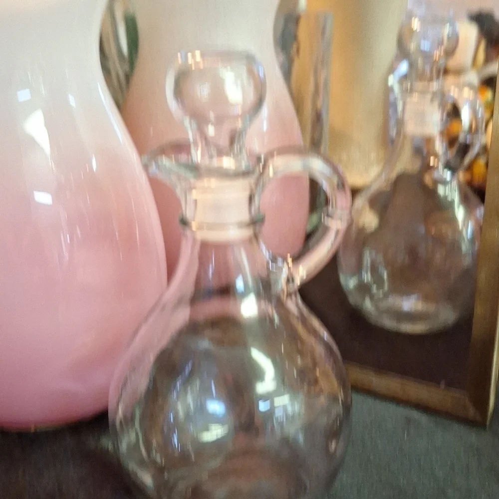 Small Glass Cruet with Stopper